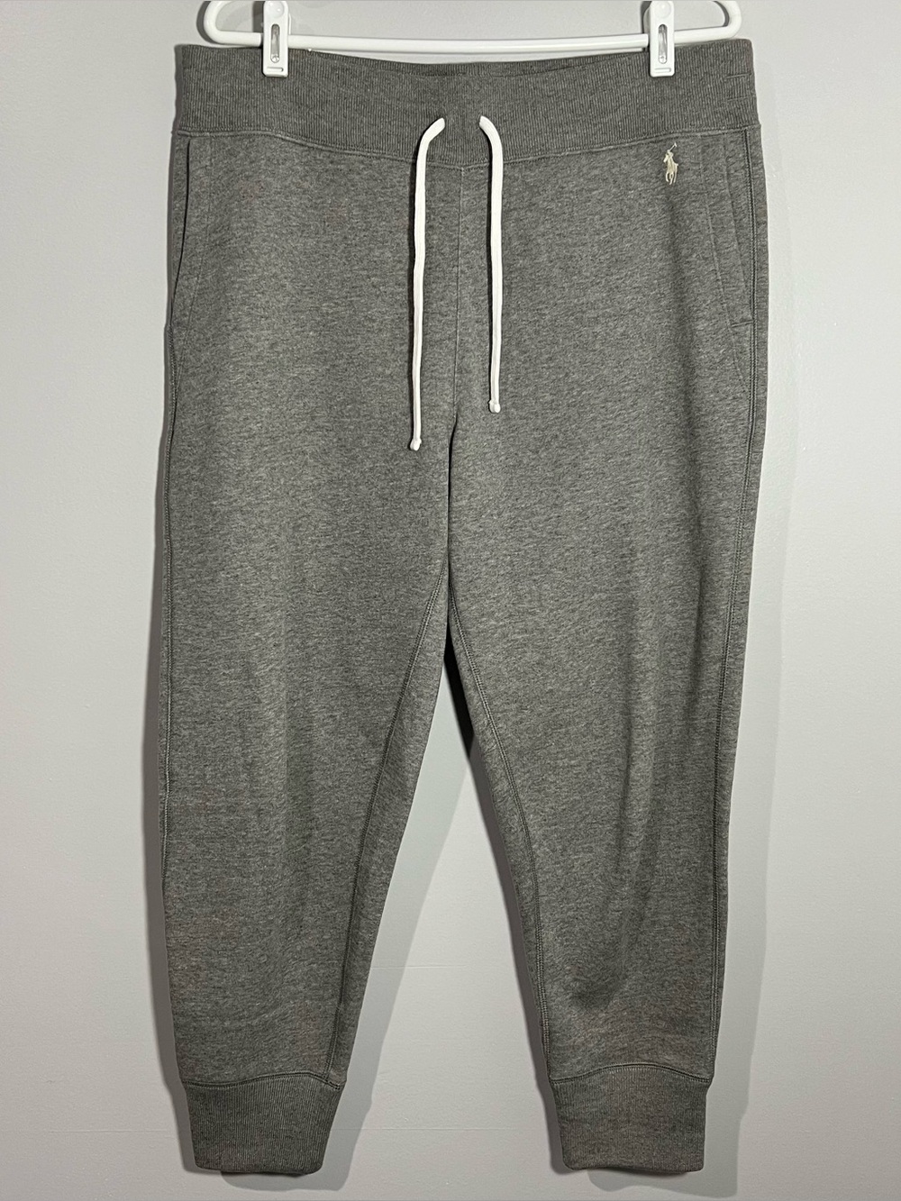 Polo Ralph Lauren Gray White Pony Jogger Sweatpants Women’s Large